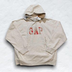 Gap Grey/Cream Pullover Hoodie NWT